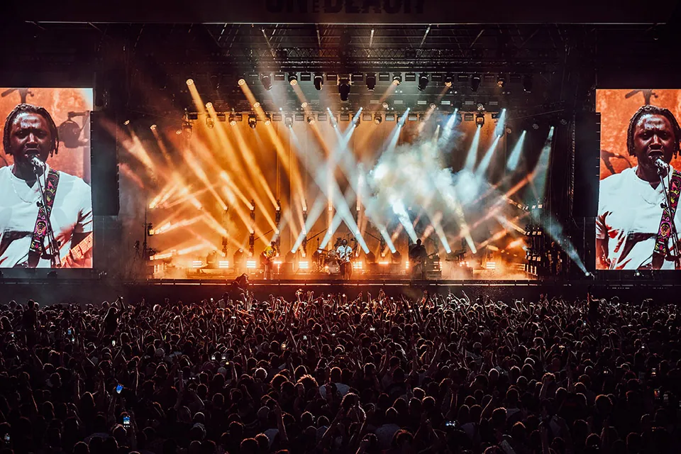 Colourful stage production at On The Beach